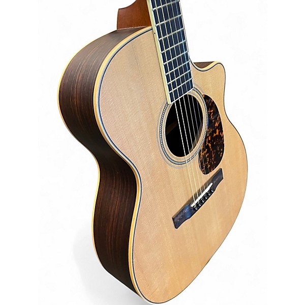 Used Larrivee OMV-03R Natural Acoustic Electric Guitar