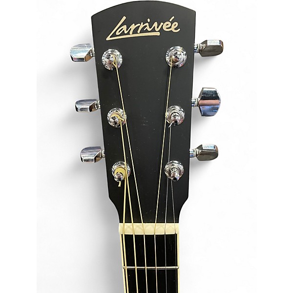 Used Larrivee OMV-03R Natural Acoustic Electric Guitar