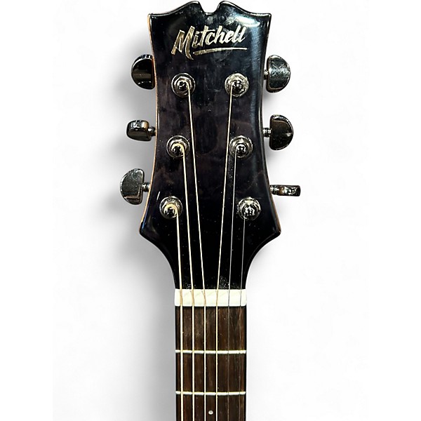 Used Mitchell MX430QAB  Black Acoustic Electric Guitar