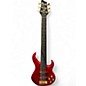 Used Brice 6 string fretless bass satin burgundy Electric Bass Guitar thumbnail