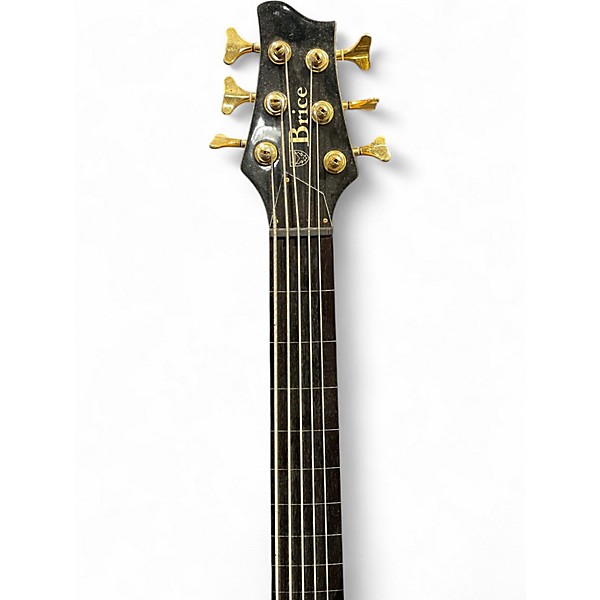 Used Brice 6 string fretless bass satin burgundy Electric Bass Guitar