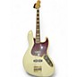 Used Squier 40th Anniversary Jazz Bass Gold Edition Olympic White Electric Bass Guitar thumbnail