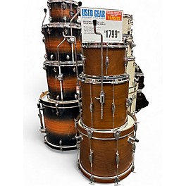 Used George Way Drums 3 Piece Tuxedo Walnut Natural Drum Kit