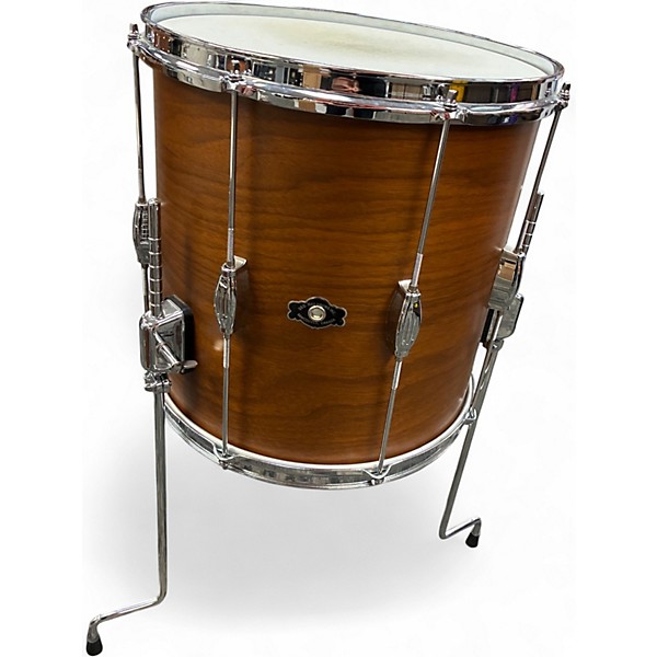 Used George Way Drums 3 Piece Tuxedo Walnut Natural Drum Kit