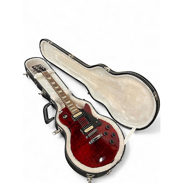 Used 2013 Gibson Les Paul Studio Deluxe II Wine Red Solid Body Electric Guitar