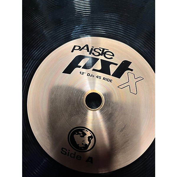 Used Paiste 12in PSTX DJs 45 Ride Cymbal
