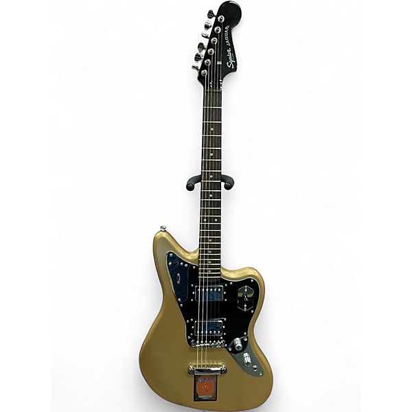 Used Squier Contemporary Jaguar HH Shoreline Gold Solid Body Electric Guitar