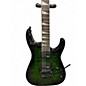 Used Jackson JS32TQ Dinky Trans Green Burst Solid Body Electric Guitar