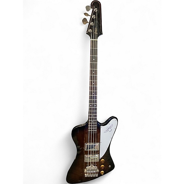 Used Greco Thunderbird Clone Vintage Sunburst Electric Bass Guitar