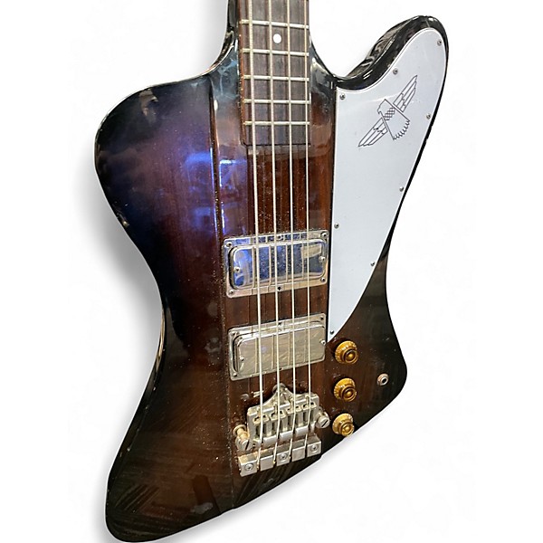 Used Greco Thunderbird Clone Vintage Sunburst Electric Bass Guitar