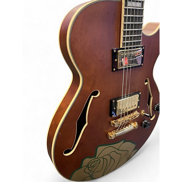 Used D'Angelico DAPSSGDAB Natural Hollow Body Electric Guitar