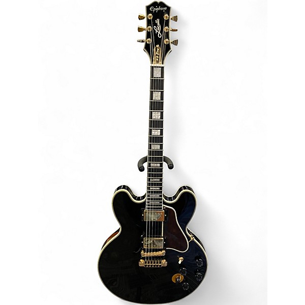 Used Epiphone BB King Signature "Lucille" Black Hollow Body Electric Guitar