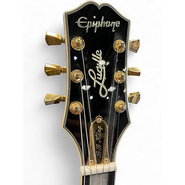 Used Epiphone BB King Signature "Lucille" Black Hollow Body Electric Guitar