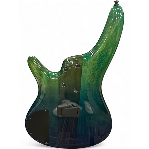 Used Ibanez SR875 Ocean Turquoise Electric Bass Guitar
