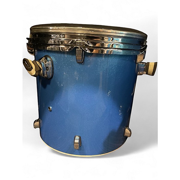 Used 2021 Ludwig 4 Piece Element Evolution Blue Drum Kit