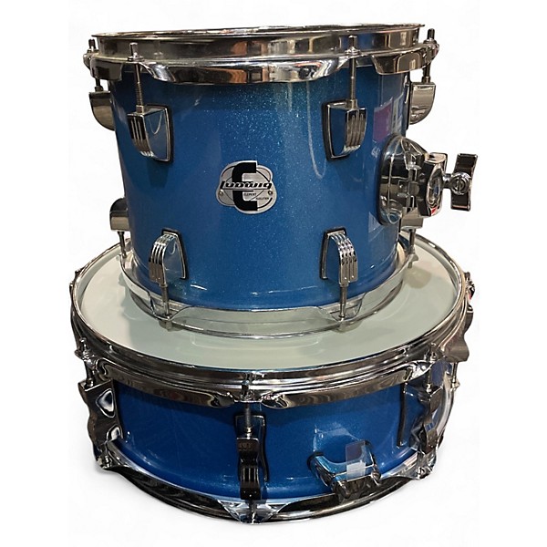 Used 2021 Ludwig 4 Piece Element Evolution Blue Drum Kit