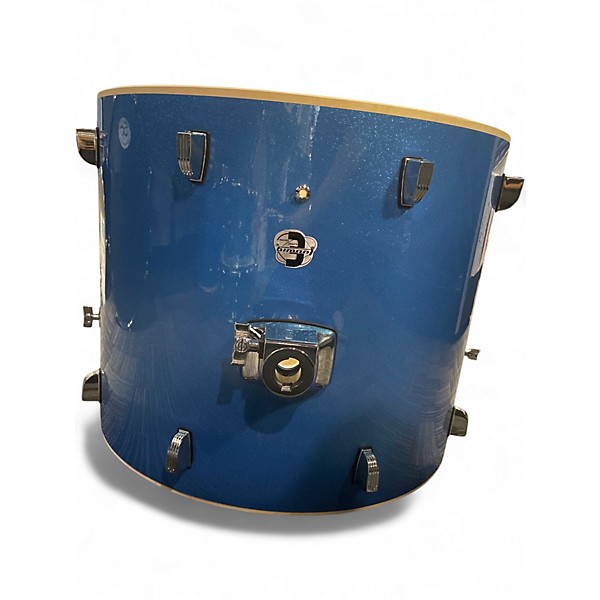 Used 2021 Ludwig 4 Piece Element Evolution Blue Drum Kit