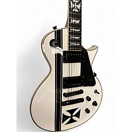 Used ESP LTD James Hetfield Signature Iron Cross White Solid Body Electric Guitar