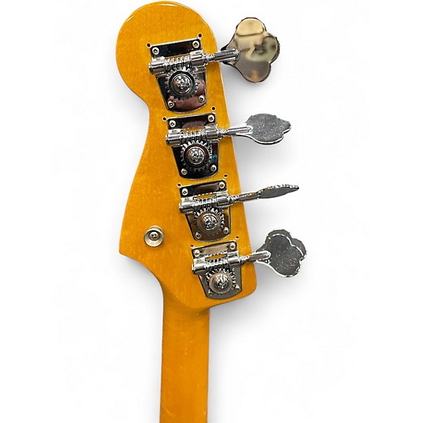 Used 1990s Fender MIJ 62 REISSUE JAZZ BASS STACK KNOB FIESTA RED Electric Bass Guitar