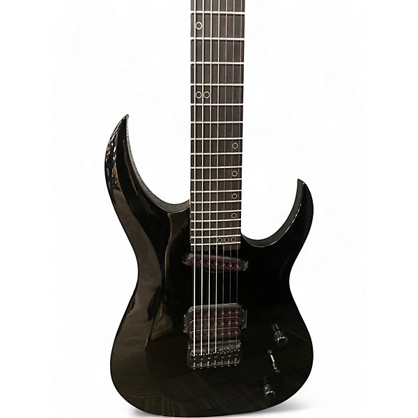 Used Schecter Guitar Research Diamond Series Black Baritone Guitars