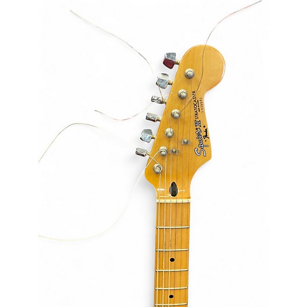 Used Squier II SERIES STRATOCASTER Black Solid Body Electric Guitar