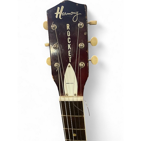 Vintage 1960s Harmony Rocket burst Hollow Body Electric Guitar