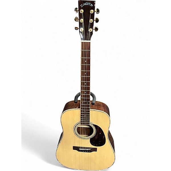 Used Zager ZAD900 Natural Acoustic Electric Guitar