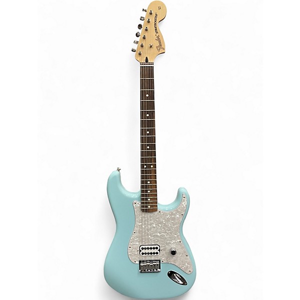Used 2023 Fender Tom Delonge Signature Stratocaster Sonic Blue Solid Body Electric Guitar