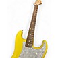 Used Fender Tom Delonge Signature Stratocaster YELLOW Solid Body Electric Guitar