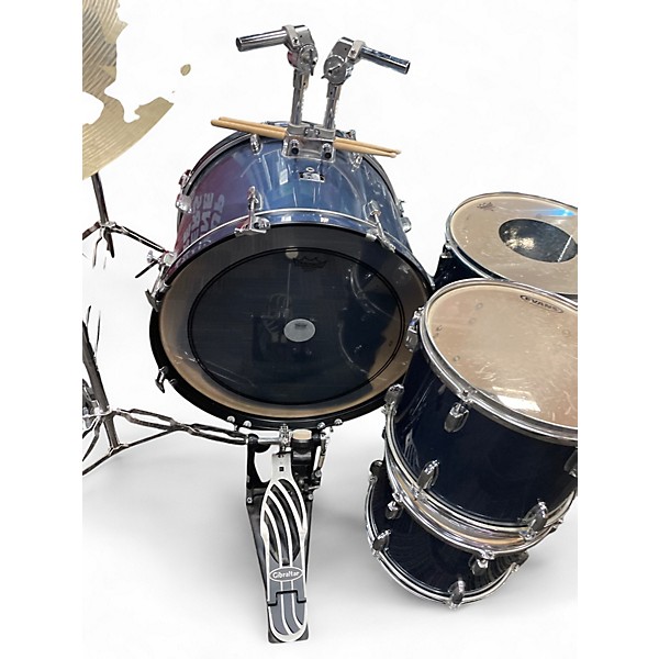 Used CB Percussion 8 Piece SP SERIES  Blue Drum Kit