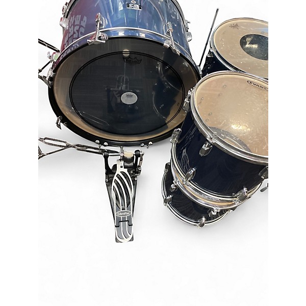 Used CB Percussion 8 Piece SP SERIES  Blue Drum Kit