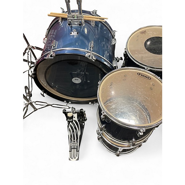 Used CB Percussion 8 Piece SP SERIES  Blue Drum Kit