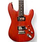 Used Squier Deluxe Fat Stratocaster Satin Trans Red Solid Body Electric Guitar