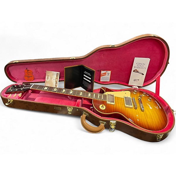 Used Gibson Custom 1960 Les Paul Standard Reissue VOS Ice Tea Burst Solid Body Electric Guitar