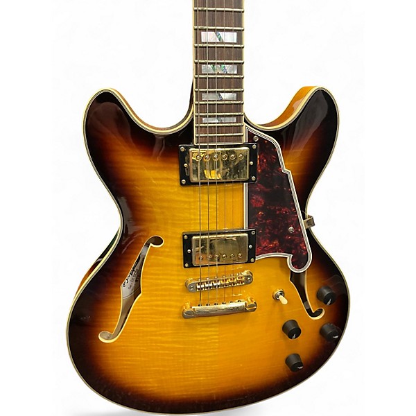 Used D'Angelico EX-DC/SP Sunburst Hollow Body Electric Guitar