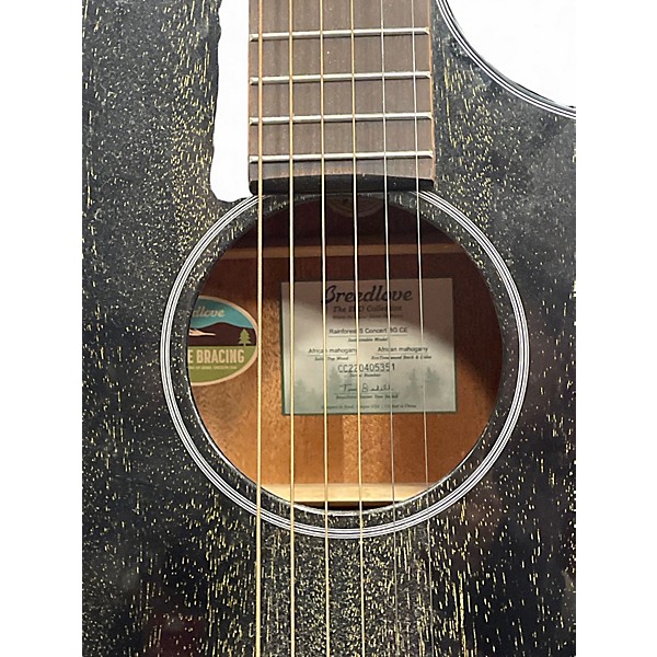 Used 2022 Breedlove RAINFOREST CONCERT BLACK Acoustic Electric Guitar