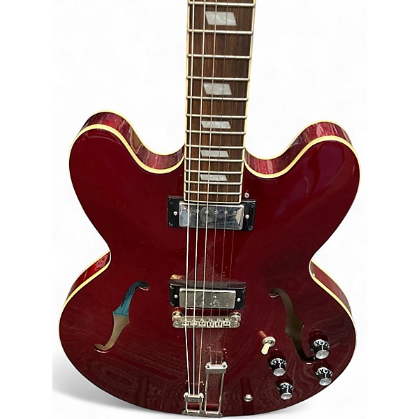 Used Epiphone RIVIERA Red Hollow Body Electric Guitar