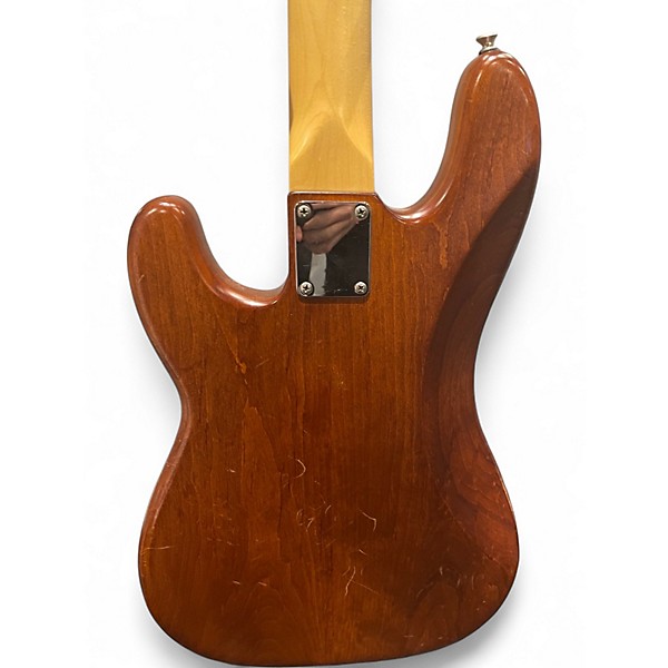 Used Fender American Nitro Satin Precision Bass Natural Electric Bass Guitar