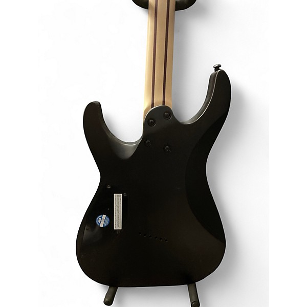 Used ESP LTD M1000-MS Trans Black Flame Solid Body Electric Guitar