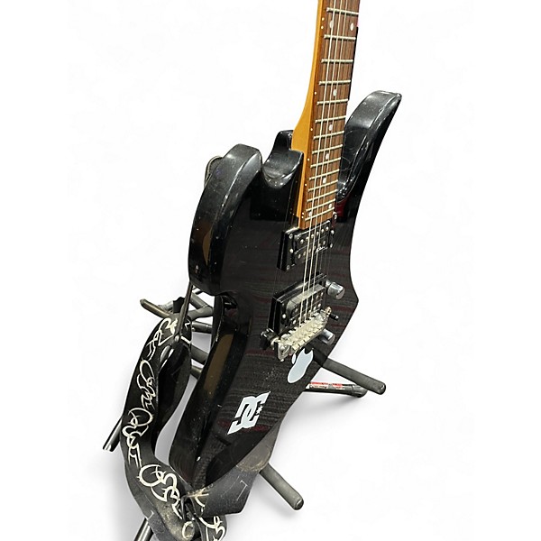 Used B.C. Rich Bronze Series Mockingbird Black Solid Body Electric Guitar