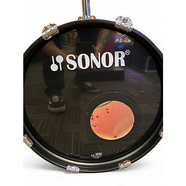 Used SONOR 3 Piece 3 PIECE SAFARI GALAXY BLUE SPARKLE Drum Kit
