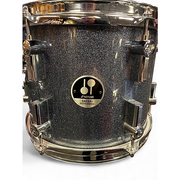 Used SONOR 3 Piece 3 PIECE SAFARI GALAXY BLUE SPARKLE Drum Kit