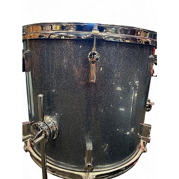 Used SONOR 3 Piece 3 PIECE SAFARI GALAXY BLUE SPARKLE Drum Kit