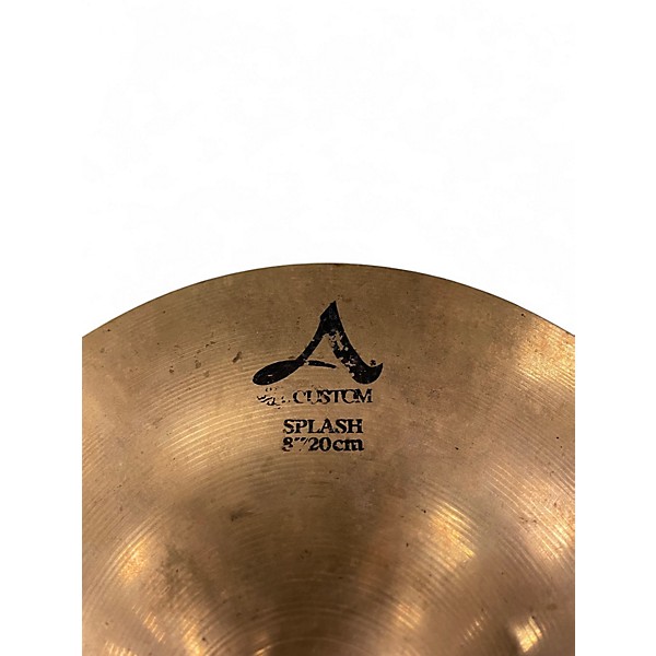 Used Zildjian 8in A Custom Splash Cymbal
