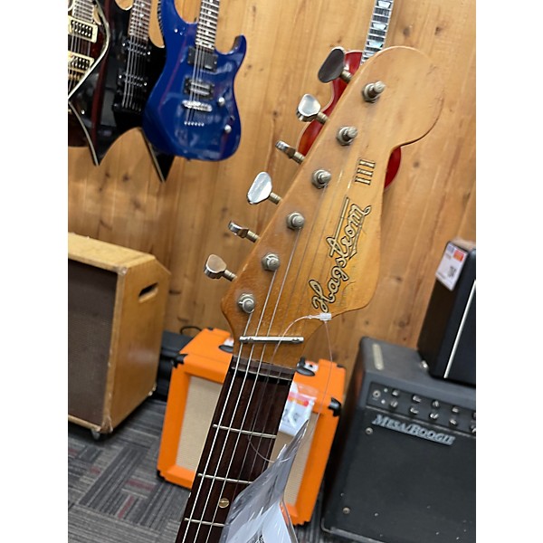 Vintage 1970s Hagstrom III RED Solid Body Electric Guitar