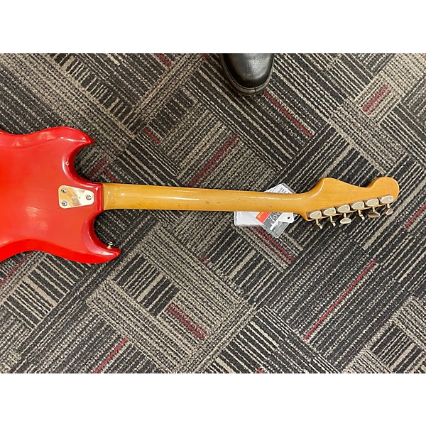 Vintage 1970s Hagstrom III RED Solid Body Electric Guitar
