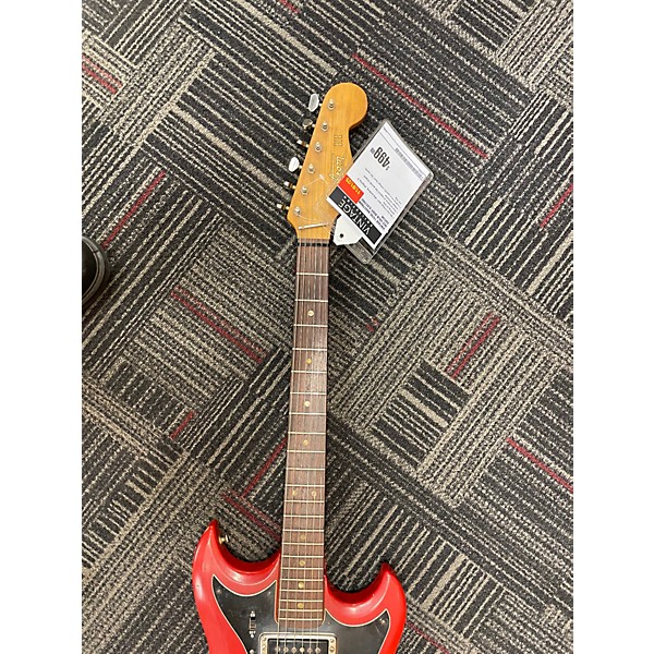 Vintage 1970s Hagstrom III RED Solid Body Electric Guitar