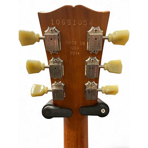 Used 2014 Gibson Les Paul Deluxe Gold Top Satin Solid Body Electric Guitar