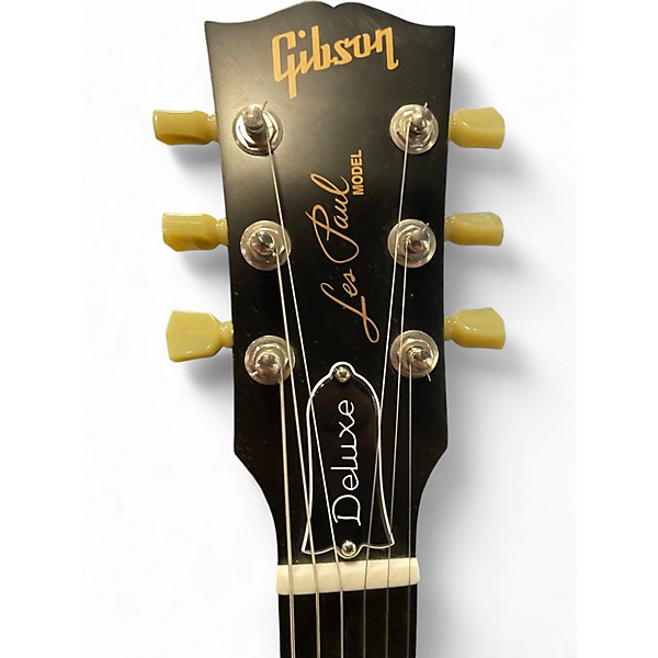 Used 2014 Gibson Les Paul Deluxe Gold Top Satin Solid Body Electric Guitar