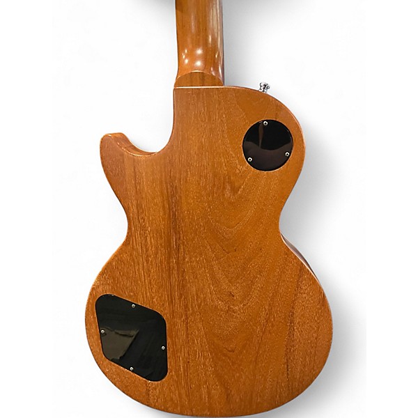 Used 2014 Gibson Les Paul Deluxe Gold Top Satin Solid Body Electric Guitar